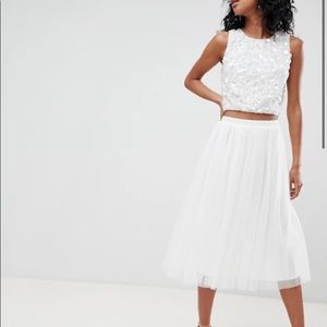 White Tulle Skirt